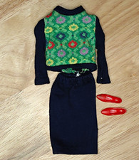 Barbie Doll Vintage Knit Hit -  1965  #1621 Casual 3-Piece Outfit Set picture