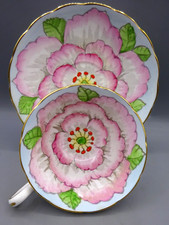 Vintage Grosvenor Bone China Cup & Saucer Set - Lotus Pattern, Jackson & Gosling picture