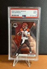 2020 Panini Mosaic - Joe Burrow #201 Rookie Card Bengals (RC) PSA 9 MINT picture