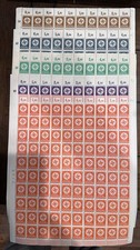 Stamp Germany Official 12 Sheet 1934/42 Selection WWII Dienst Fascism War MNH picture