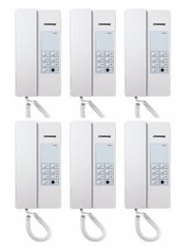 Commax 6 Stations Interphone System Set: TP-6RC x6 & 12V Power Supply x1 picture