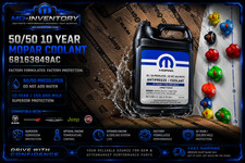 OEM Mopar 68163849AC Prediluted Antifreeze Coolant 50/50 Ready to Use 10 Year Pu picture