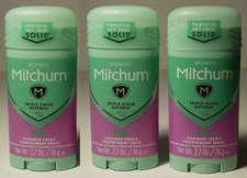 MITCHUM Women SHOWER FRESH Deodorant 2.7 Invisible SOLID (LOT of 3) picture
