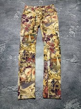 Dolce&Gabbana DG Vintage Y2K Tapestry Renaissance Floral Print Pants 28 RARE picture