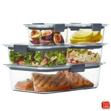 Rubbermaid Brilliance 10pc Leakproof Airtight Microwave Safe Food Storage picture