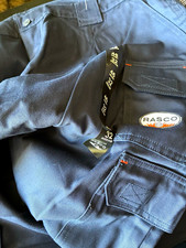 Rasco FR Field Pants Navy 46x32 Cotton Twill Workwear FR4303NV picture