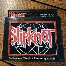 Authentic Slipknot Playing Cards Tin - Old school Version, Sealed Cards picture