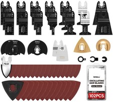 SHALL 102PCS Multitool Blades, Oscillating Multi Tool Accessories kits US picture
