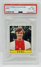 1979-80 Panini Calciatori Ruud Krol Rookie #311 PSA 6 EX-MT POP 2 None Higher picture