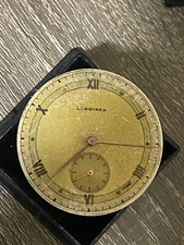 longines vintage watch movement dial hands oversized  picture