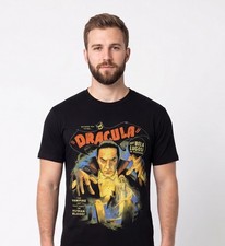 Dracula, Horror T-shirt, Vintage Style, Gildan soft unisex, Black. L picture
