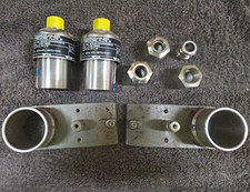 2 New Endress+Hauser Prosonic Flow W Ultrasonic Sensors And Mounting Brackets picture