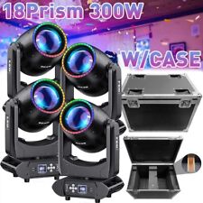4X 300W 12+8Prisms Beam Moving Head Lights DJ Disco GOBO Stage Lighting DMX+Case picture