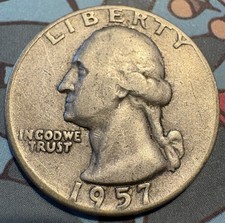 1957 d Washington Quarter 90% Silver  picture