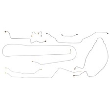 1968-69 Chevrolet GMC 1/2 Longbed Coil Complete Man Drum Brake Line Set 2wd OE picture
