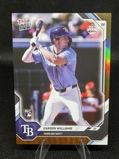 Carson Williams RC 2026 Road To Opening Day - MLB Topps NOW Gold Foil 50/50 Rays picture