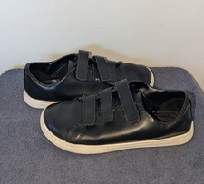 Feel Grounds Snap Barefoot Shoes Womens Size 7.5 Black Vegan Leather picture