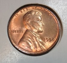 1954 Lincoln Wheat Cent  P - BU - Uncirculated picture