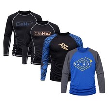 Men’s Da Hui Long Sleeve Rash Guard – UPF 50+ Sun Protection Surf & Swim Shirt, picture