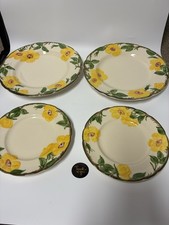 Vintage FRANCISCAN MEADOW ROSE (2) Dinner and (2)Salad Plates *4 pieces* picture