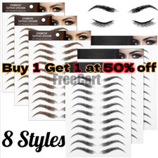 4D Hair-like Eyebrow Tattoo Sticker False Eyebrows Waterproof Long Last Makeup picture