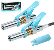 SHALL Grease Gun Coupler 2Pcs, Quick Release & 2-Piece with Fittings Cleaner picture
