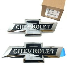 OEM 2016-2018 Chevy Silverado 1500 Heritage Bowtie Emblem Set GM 84459956 picture