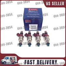 4X DENSO Fuel Injectors OEM 23250-35040 For Toyota 4Runner Pickup T100 22RE 2.4L picture