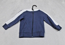 Carter's Hoodie Youth 4 Blue Gray Full Zip Colorblock Hooded Sweatshirt Pockets picture