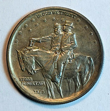 1925 Stone Mountain Silver Commemorative Half Dollar with some nice blue toning picture