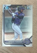 2022 1st Bowman Chrome Prospects #BCP-191 Yanquiel Fernandez - Colorado Rockies picture