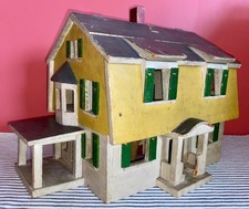 Antique c. 1910 Hand-Made Dutch Colonial 9-Room Dollhouse, Old Photo, Provenance picture