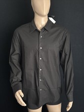 James Perse Men 2 Matte Stretch Poplin Dress Shirt Retail $350 picture