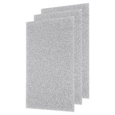 3Pcs Silver Glitter Acrylic Sheets 1/8