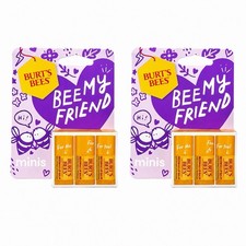 2 Pack Burt’s Bees Bee My Friend Mini Lip Balm 3pc Beeswax Peppermint Limited Ed picture