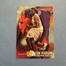 1996-97 Fleer - Prize Lucky 13 Allen Iverson #1 (RC) picture