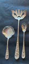 STIEFF ROSE STERLING SILVER FLATWARE  SET OF 3 SERVERS NOT MONOGRAMMED POLISHED picture