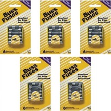 Case 5 Packs - Buss AGC/SFE American Car Fast Acting Fuse Assortment UK-6 (6 ea) picture