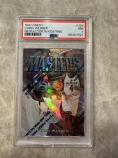 1997-98 Topps Finest - Uncommon Silver Chris Webber #129 Refractor /1090 PSA 7 picture