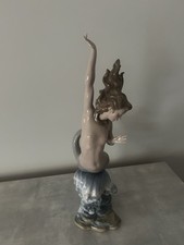 Lladró Porcelain Figurine Mermaid On A Wave  Retired Price  Rare picture