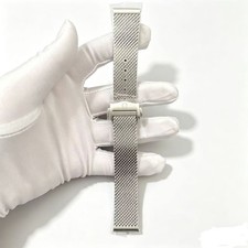 New 20mm OMEGA Milanese Mesh Bracelet Stainless Steel Deployant Clasp Buckle picture