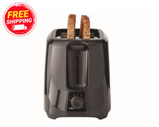 Mainstays 2-Slice Toaster with 6 Shade Settings and Removable Crumb Tray, Black picture