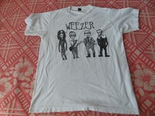Weezer The Nightmare Before Christmas caricatures band T-shirt soft white M picture