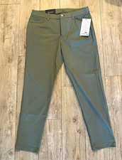 lululemon ABC Slim-Fit 5-Pocket Warpstreme Pants Green 32x30 picture