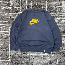 Vintage 90s Nike Boxy Sweatshirt Big Logo Mens Size L picture