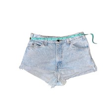 Vintage Levis Orange Tab High Waisted Denim Cut Off Shorts Light Wash 27 Waist picture