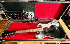 1960's Silvertone 1448  Black Sparkle Guitar/Amp in Case VG Condition Works picture