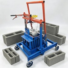 220V Hand-propelled Soil Block Maker 4pcs/time H4 Hollow Brick Molding Machine picture