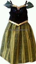 Disney Parks Frozen Princess Anna Coronation Dress Costume - Size Girls XS 4-5 picture