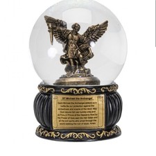 Summit Collection: St. Michael Water Globe 100mm Saint Michael the Archangel  picture